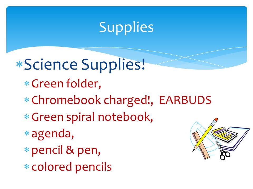  Science Supplies.