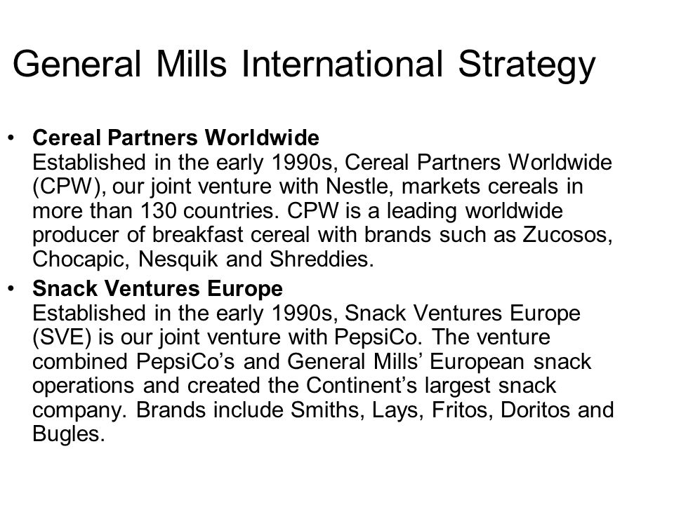cereal partners worldwide case study