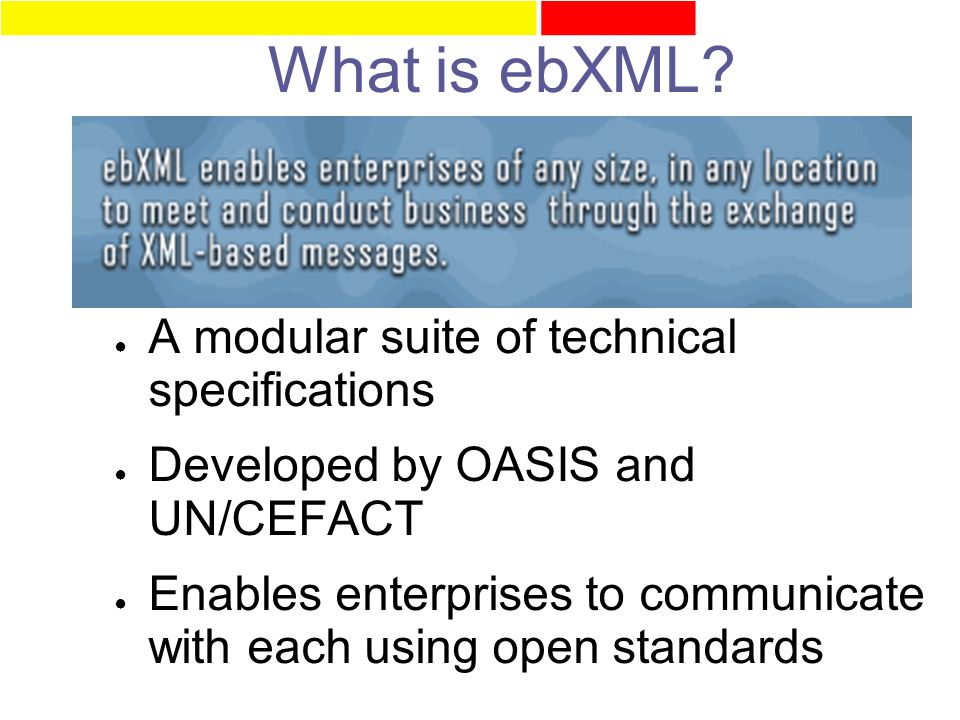 What is ebXML.