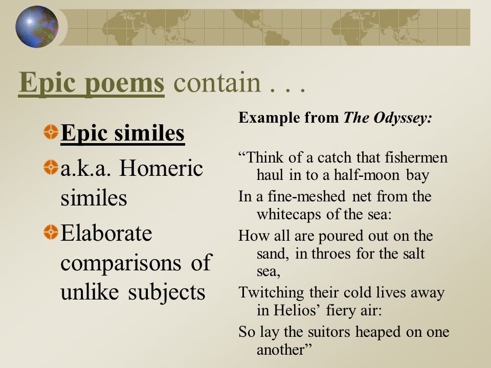 epic poem examples