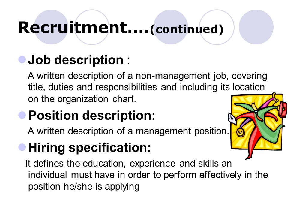 Recruitment….