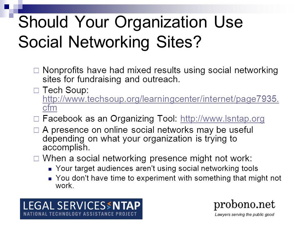 Should Your Organization Use Social Networking Sites.