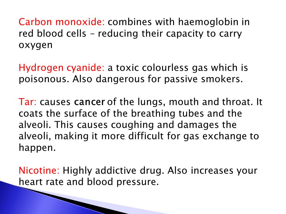 Carbon Monoxide Combines With Haemoglobin In Red Blood Cells