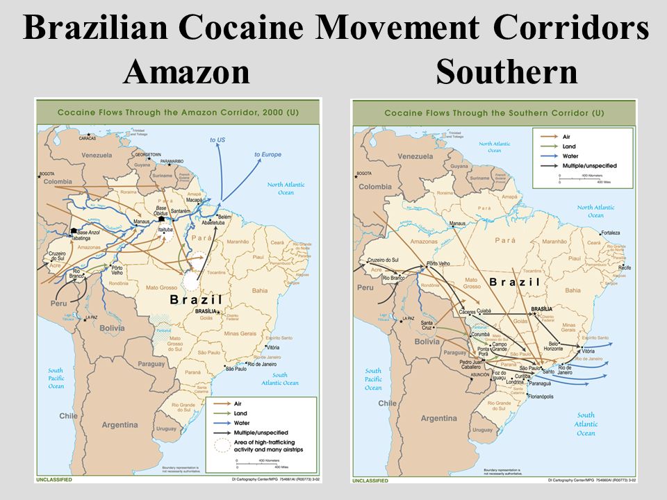 Brazilian Cocaine Movement Corridors Amazon Southern