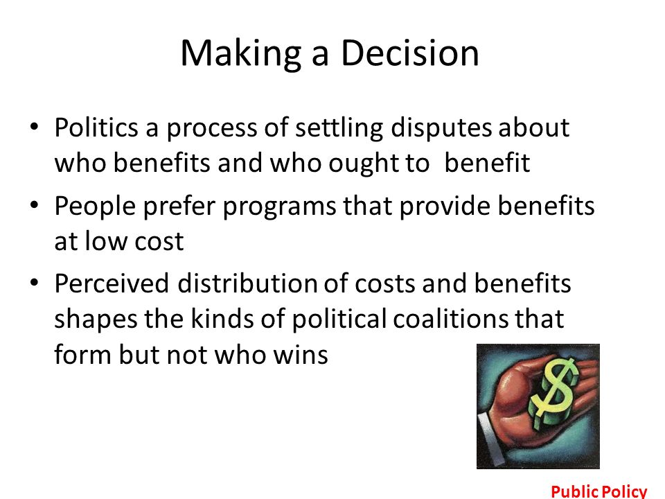 6 steps of the policy making process