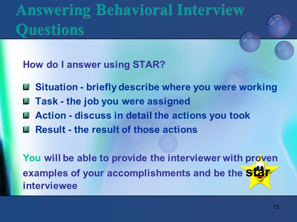 1 how to wow them in an interview be the star in every interview star interview examples