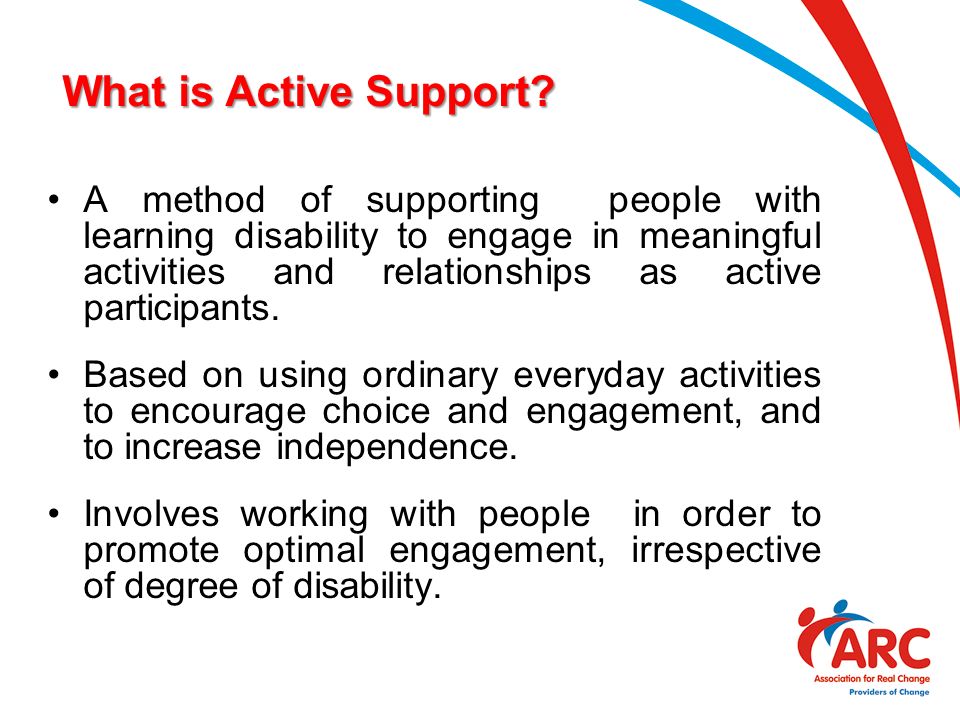 active support model of care