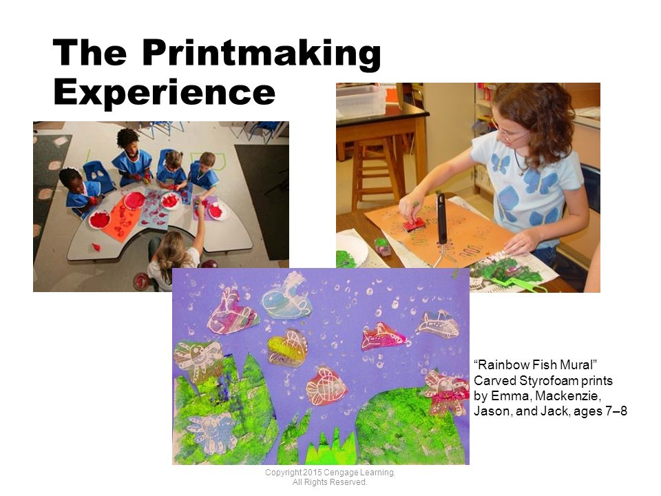 The Printmaking Experience Copyright 2015 Cengage Learning.