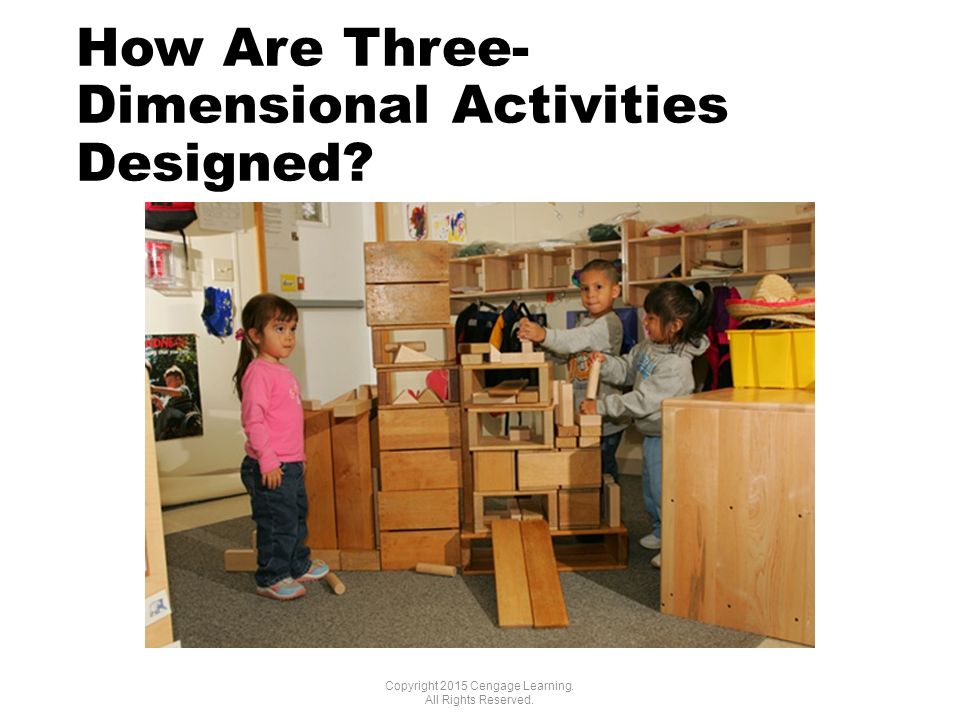 How Are Three- Dimensional Activities Designed. Copyright 2015 Cengage Learning.