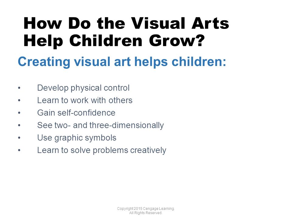 How Do the Visual Arts Help Children Grow.