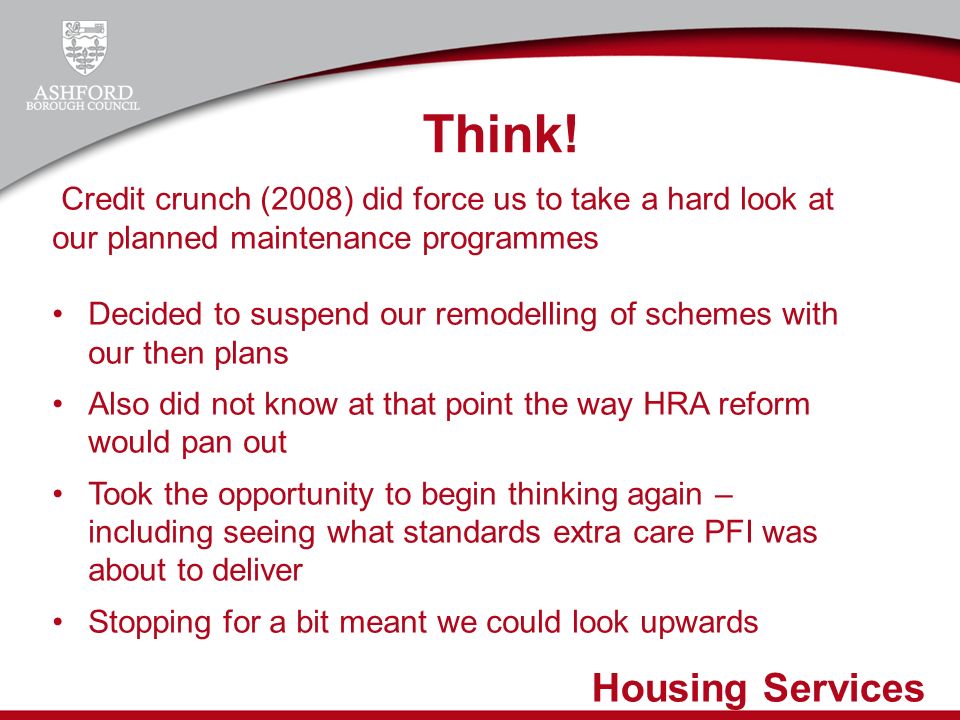 Housing Services Think.
