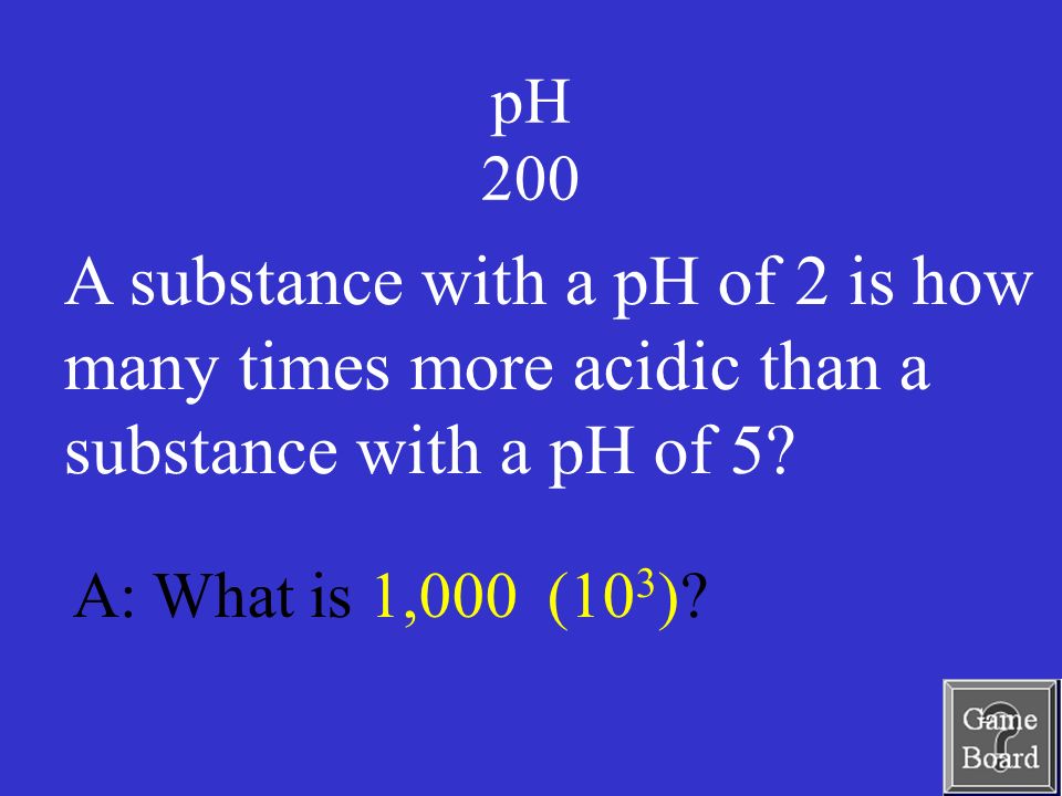 pH 200 A: What is 1,000 (10 3 ).