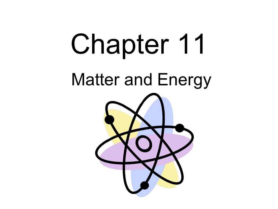Chapter 11 Matter and Energy