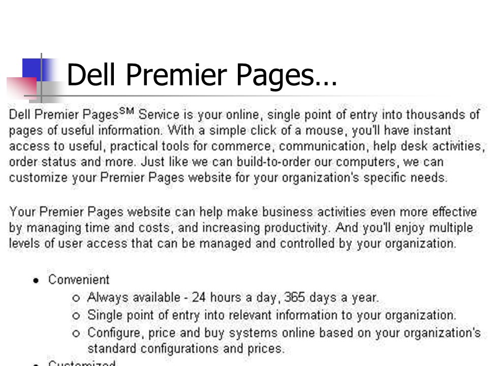 Dell Premier Pages…