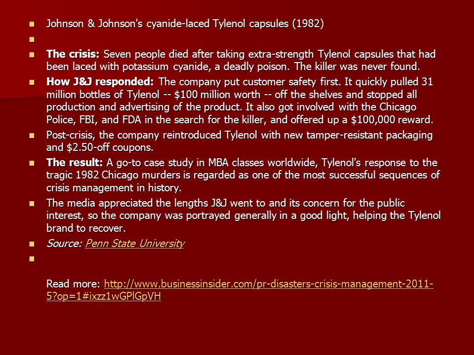 tylenol recall 1982 press release