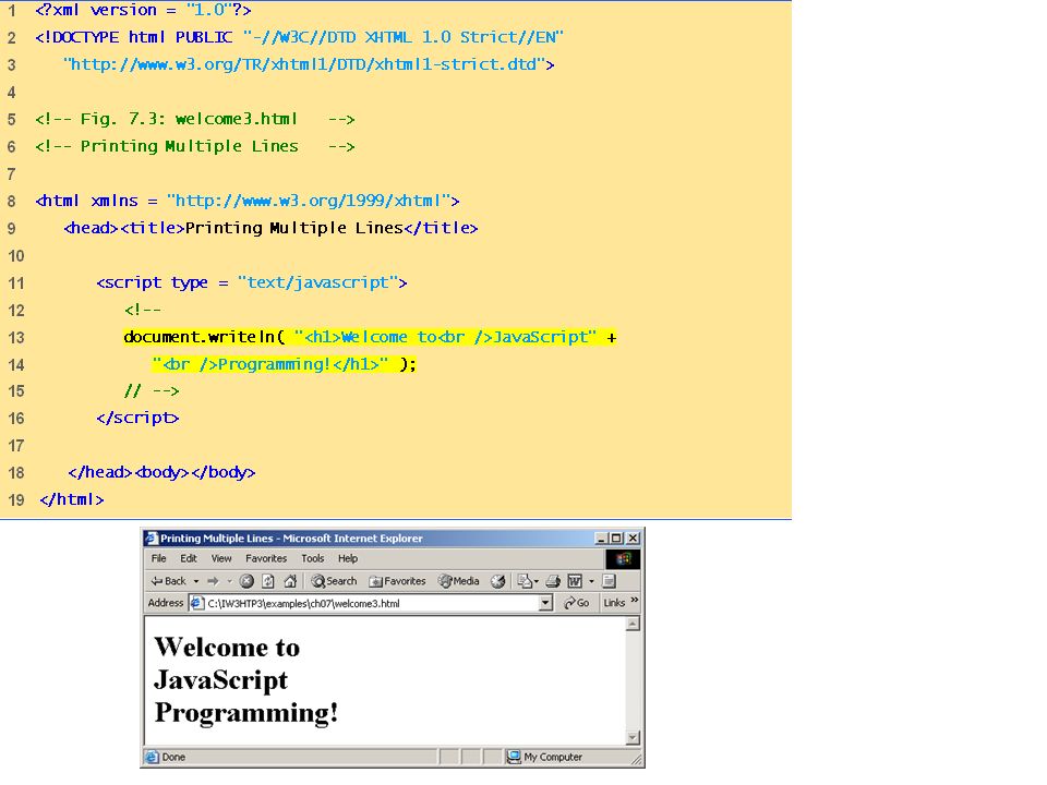 WEB DESIGN AND PROGRAMMING welcome3.html 1 of 1