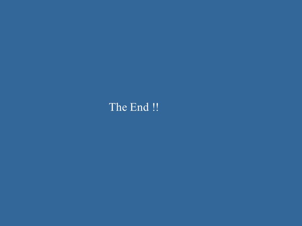 The End !!