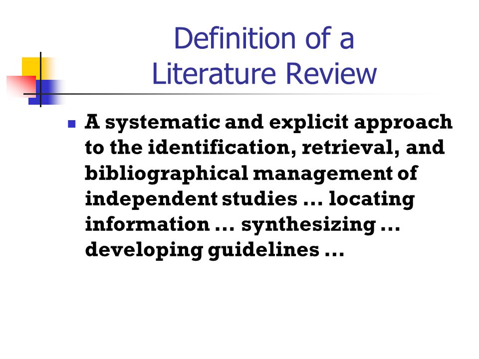 empirical literature review definition