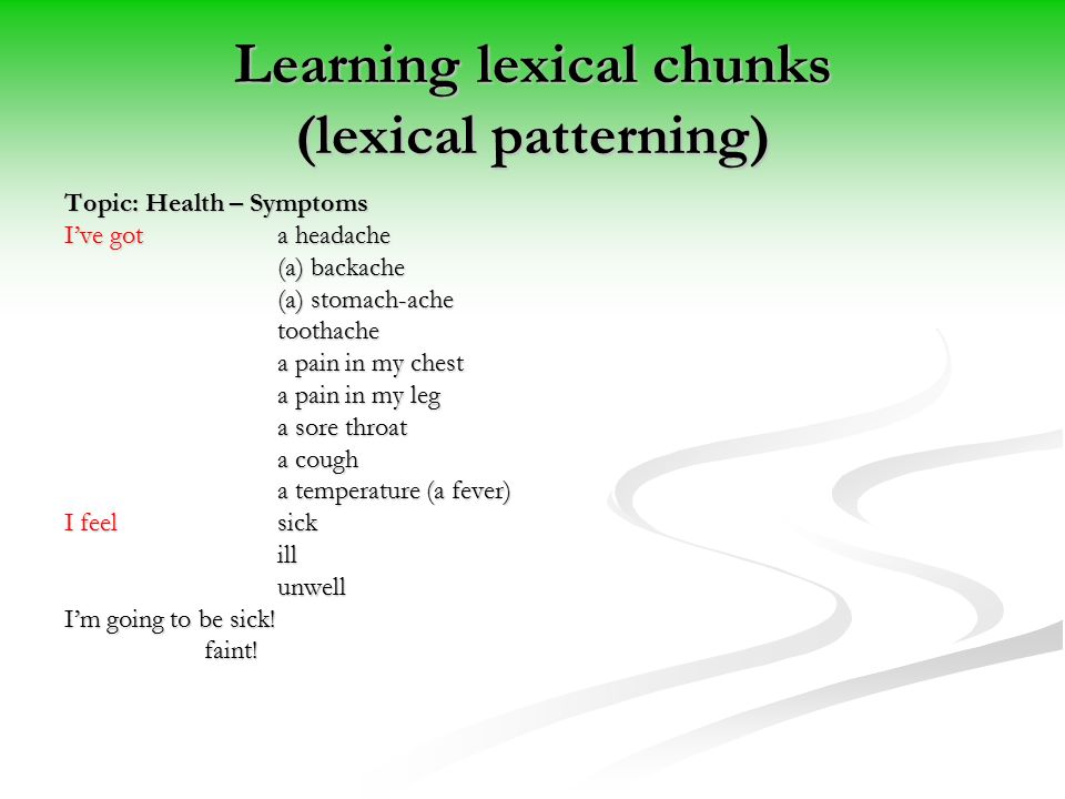 lexical grammar activities for teaching chunks and exploring patterns