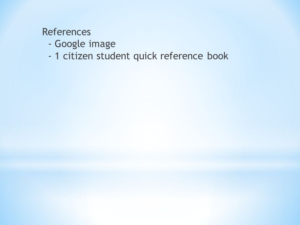 References - Google image - 1 citizen student quick reference book