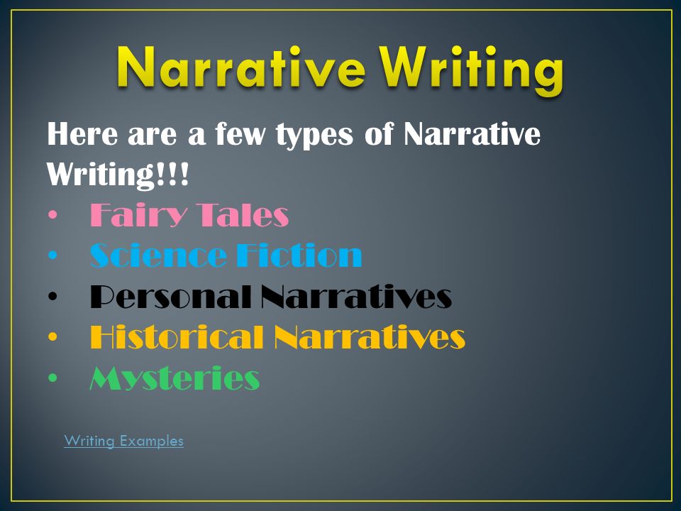 four types of narratives