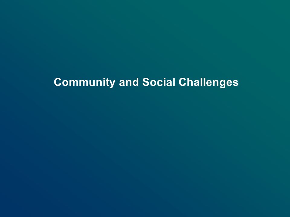 Community and Social Challenges