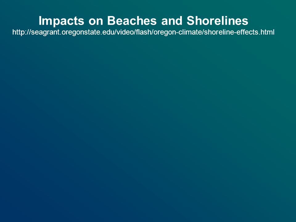 Impacts on Beaches and Shorelines