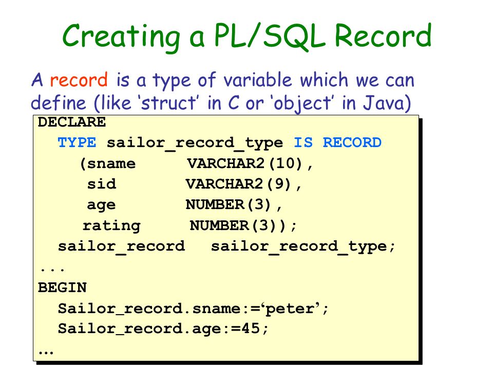 Record %Type Oracle. Многопоточность в pl SQL. Pl SQL Type in declare. Pl SQL haqida.
