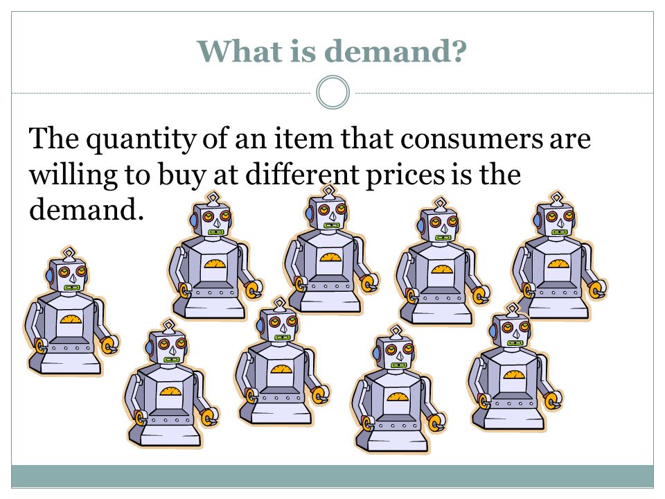 What is demand.