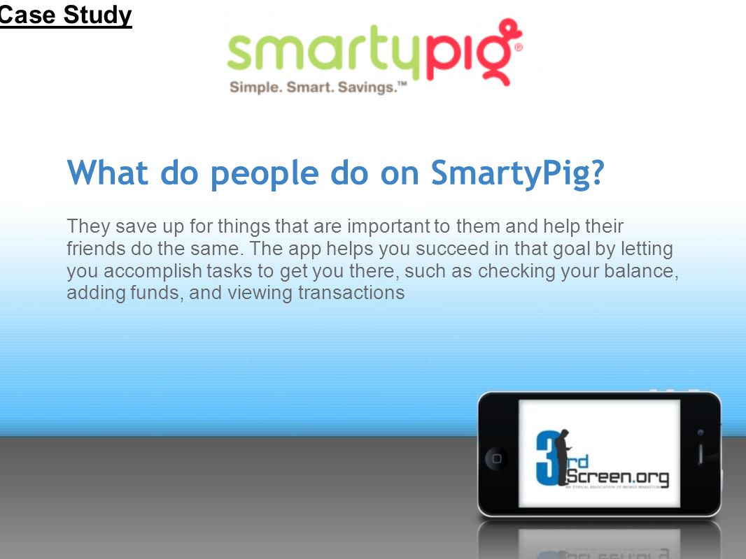 What do people do on SmartyPig.