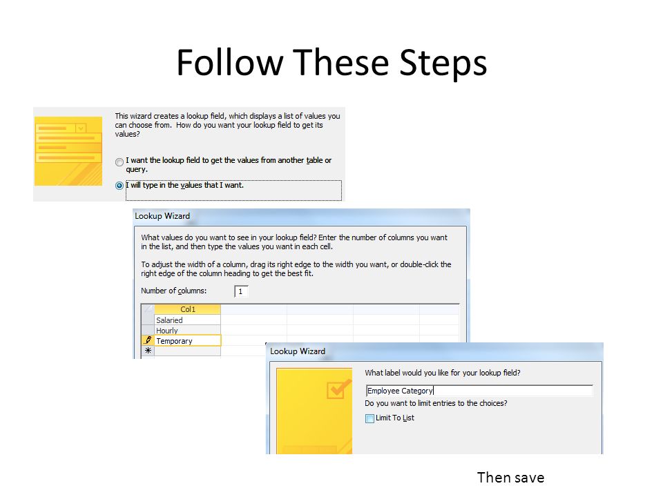 Follow These Steps Then save