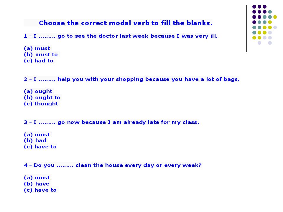 Modal Verbs Ppt Video Online Download