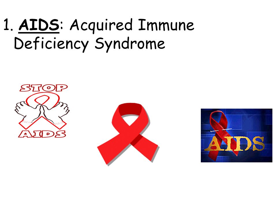 1. AIDS: Acquired Immune Deficiency Syndrome