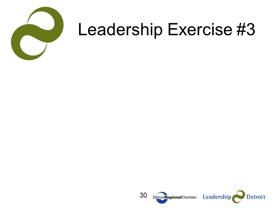 30 Leadership Exercise #3