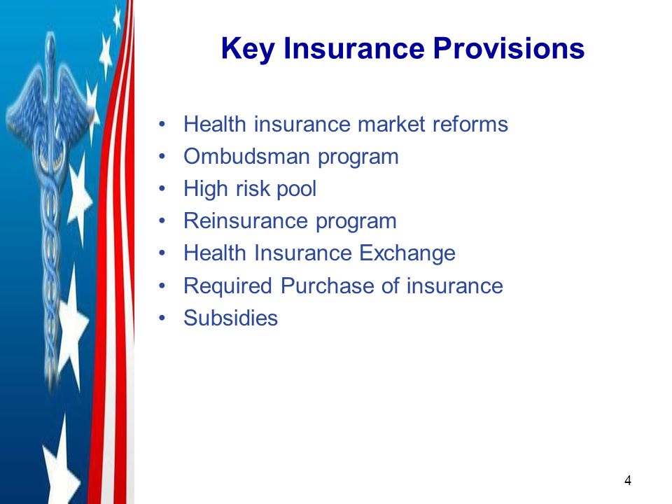 1 Health Care Reform Overview of The Patient Protection and Affordable ...