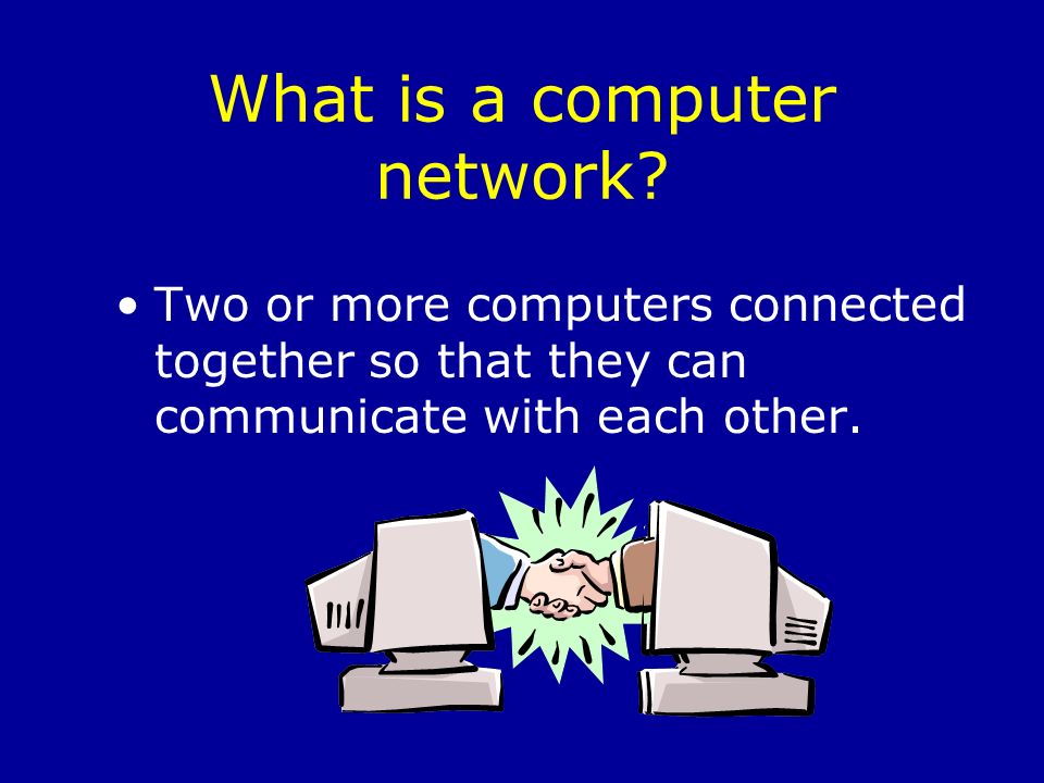 What is a computer network.