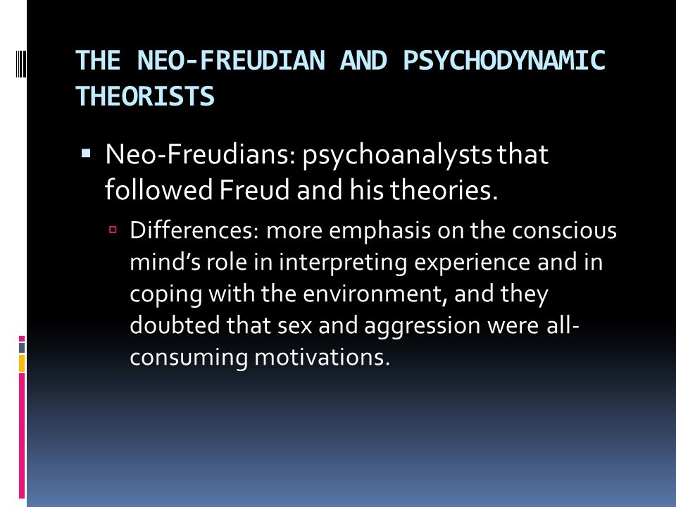 who are neo freudians