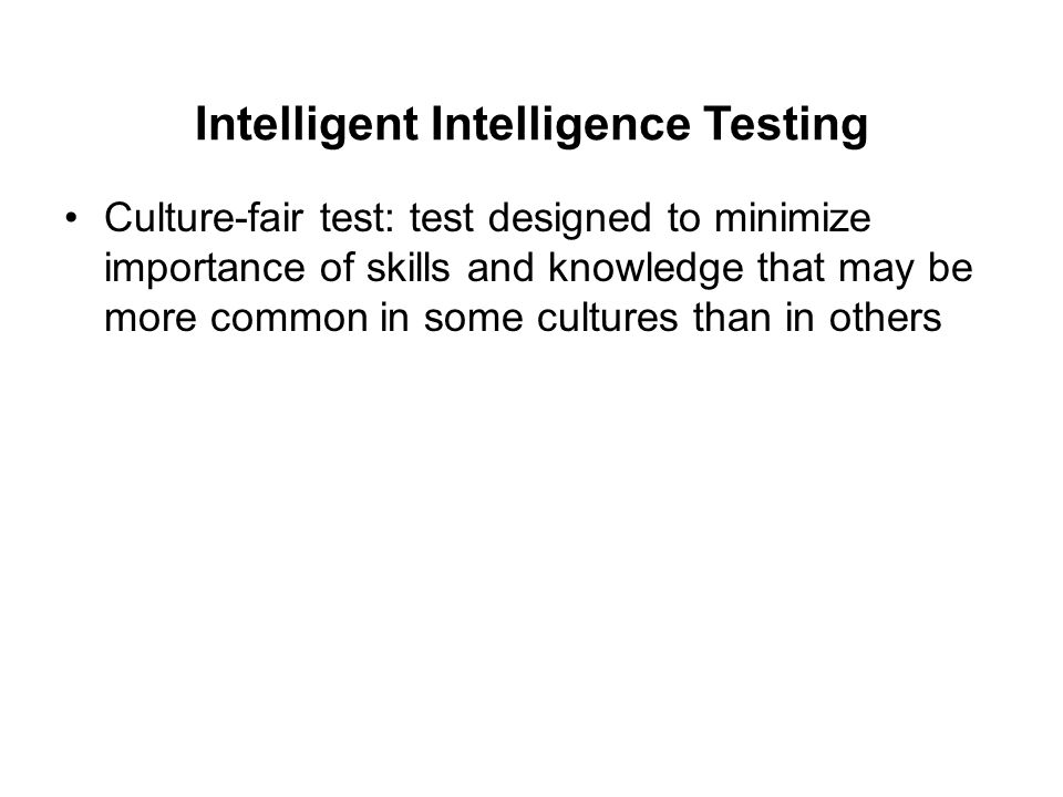 importance of intelligence test