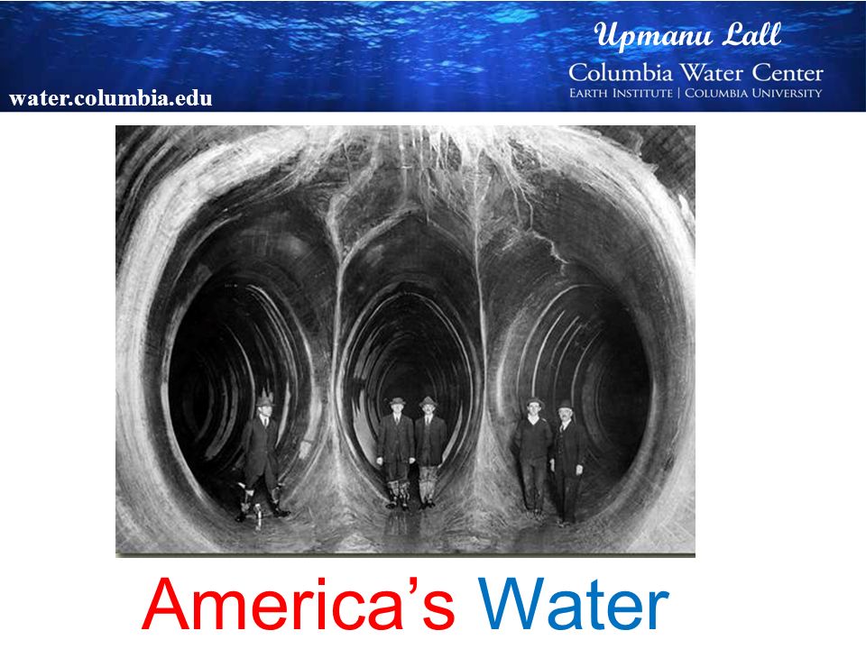 America’s Water Upmanu Lall water.columbia.edu