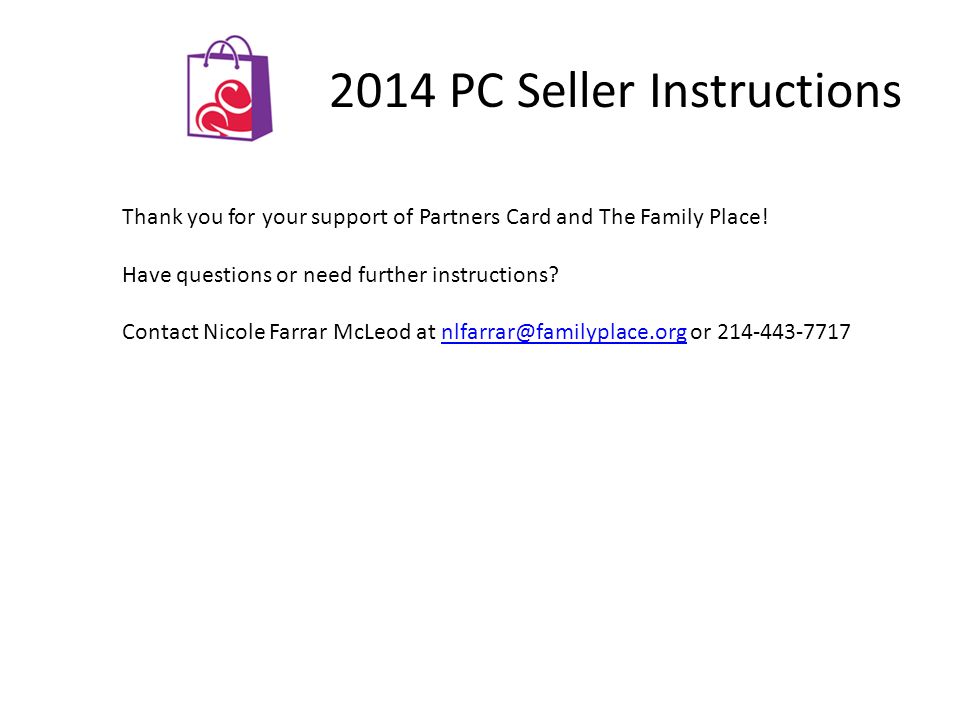 2014 PC Seller Instructions View your sales ‘real-time’