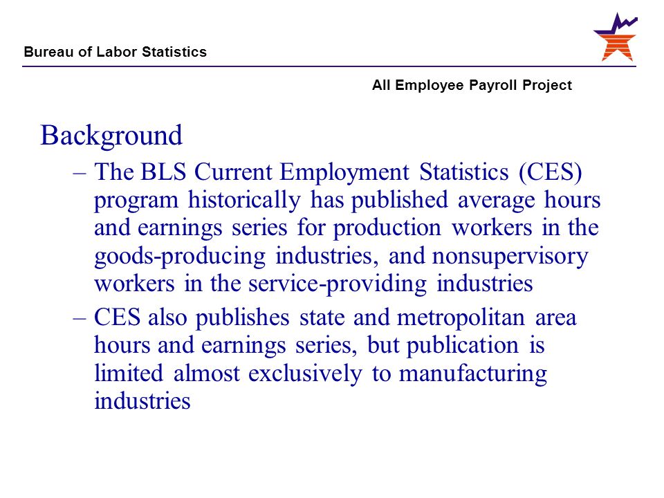 Bureau Of Labor Statistics All Employee Payroll Project - 
