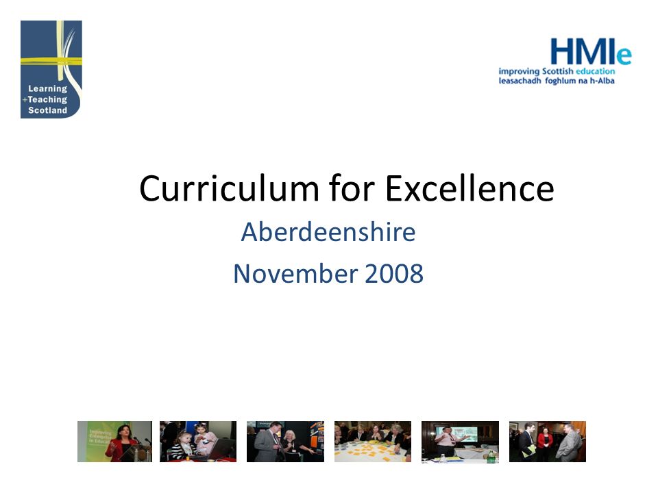 Curriculum for Excellence Aberdeenshire November 2008
