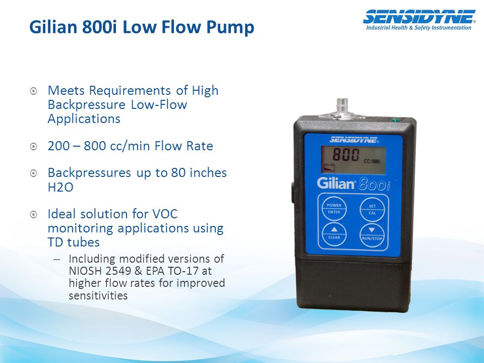 Gilian Air Sampling Pumps The World's Most Reliable Air Sampling Equipment.  - ppt download