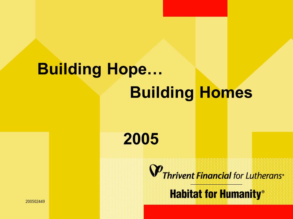 Building Hope… Building Homes