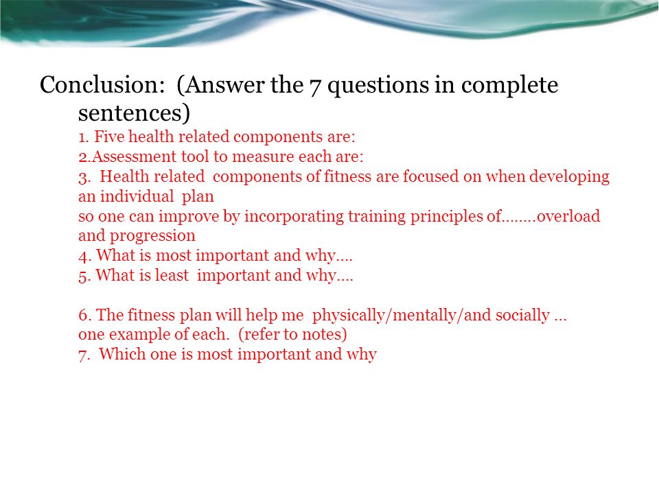 10 Conclusion 10 Conclusion