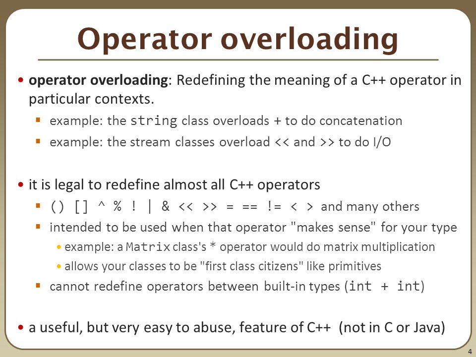 Java: What is Operator overloading ?