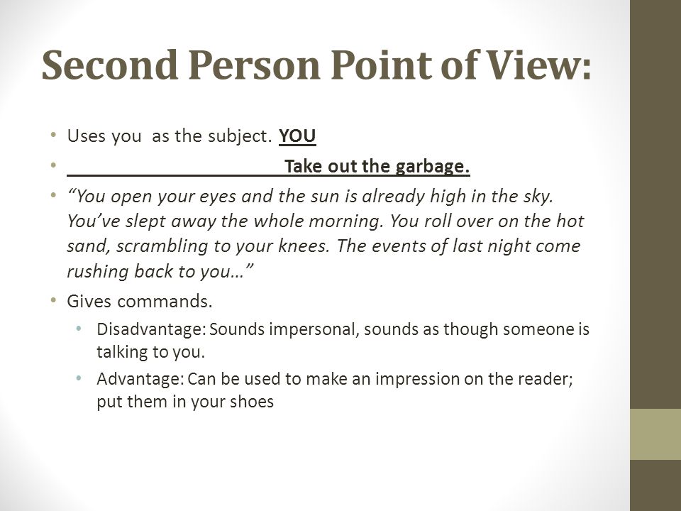2nd person point of view definition