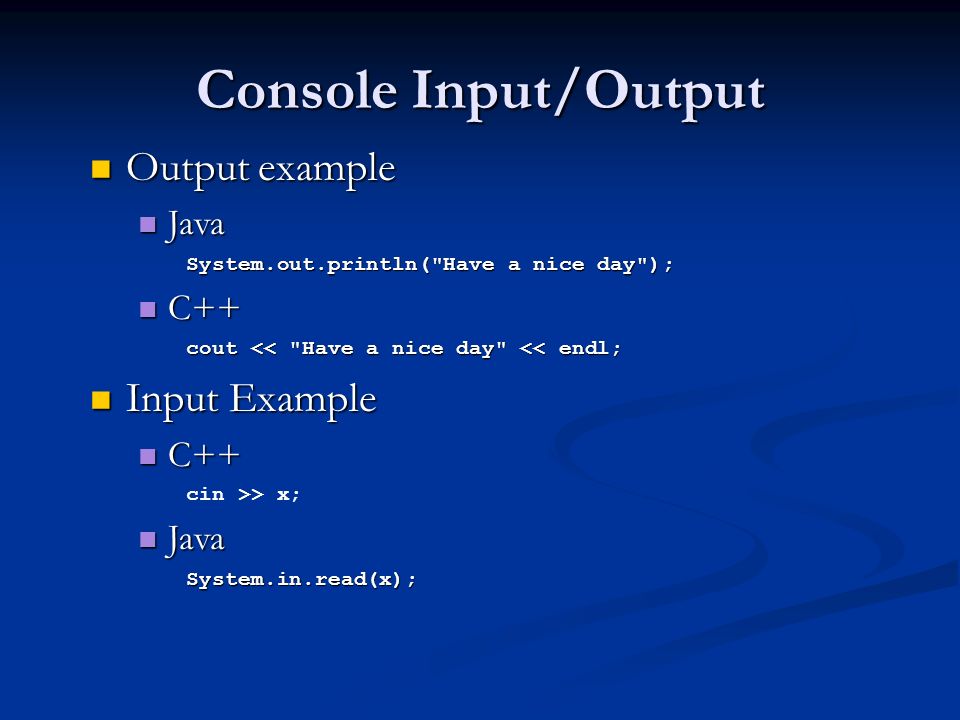 Java and C++, The Difference An introduction Unit ppt download