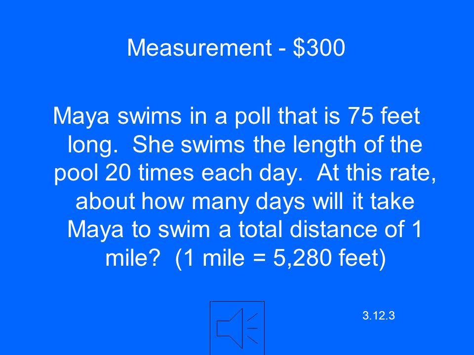 Measurement - $200 Answer