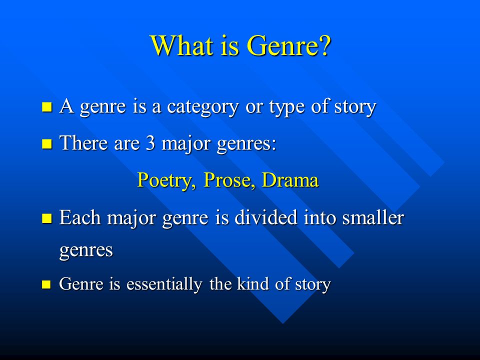 What is Genre.